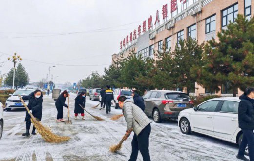 以雪為令 “聞”雪而動 —— 寶雞四通駕駛人智能考試有限公司組織全體員工開展除雪鏟冰行動